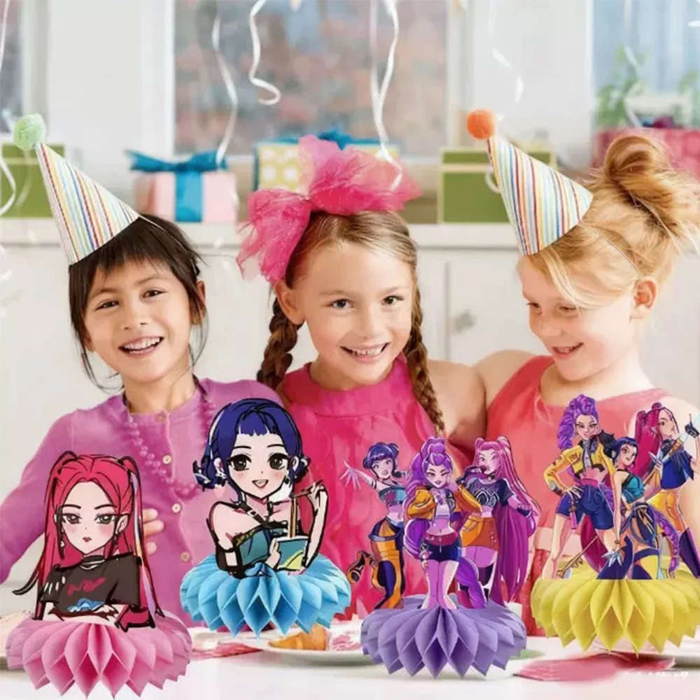 8 قطعة Kpop شيطان هنتر أرقام زينة أنيمي الأطفال حفلة عيد ميلاد العسل الحلي سطح المكتب الديكور الدعائم هدية #5