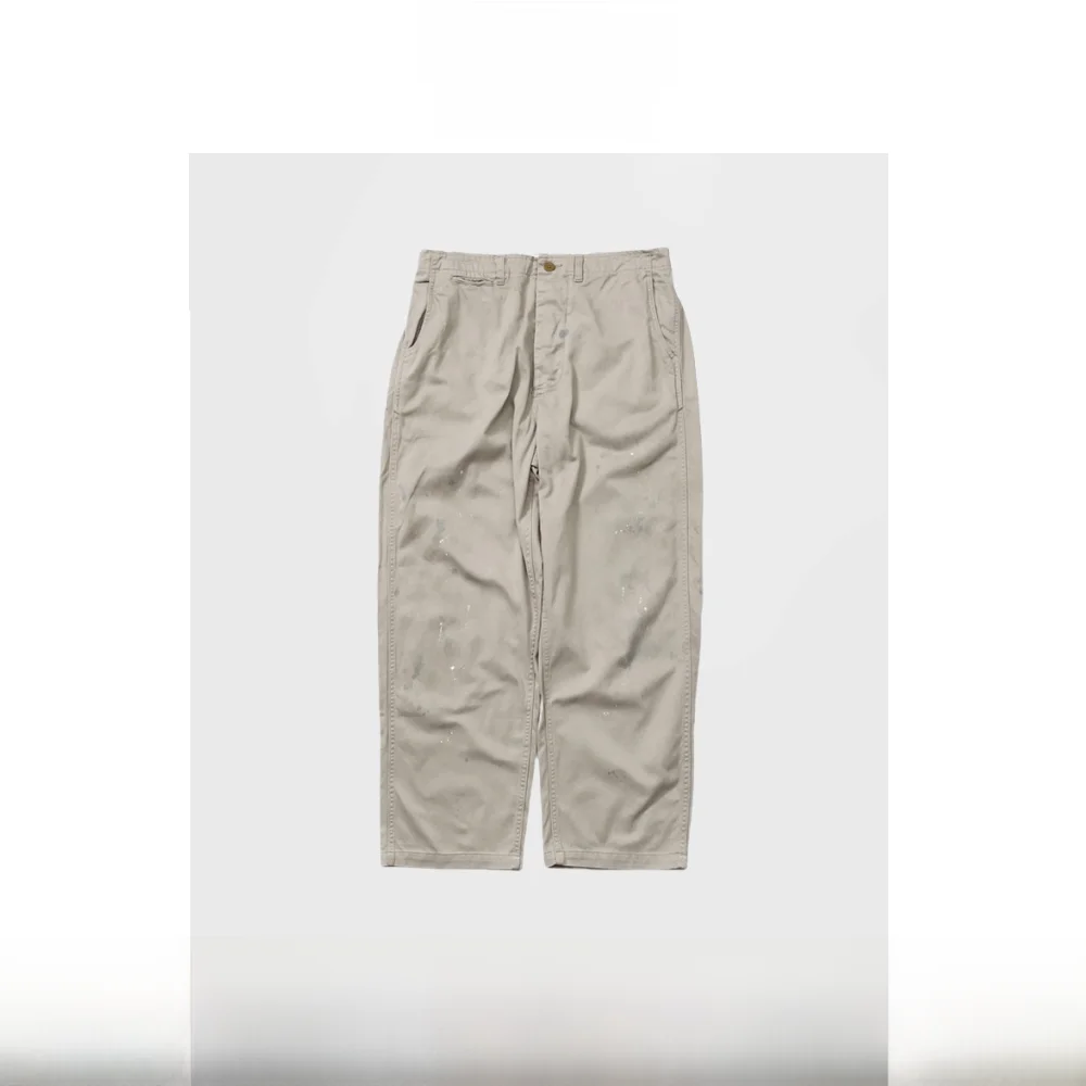 

Waed Casual Workwear Pants Dir Look Daily Production Splaed Ink Sle Long Trousers Loose Fit Youthful Trend for Men