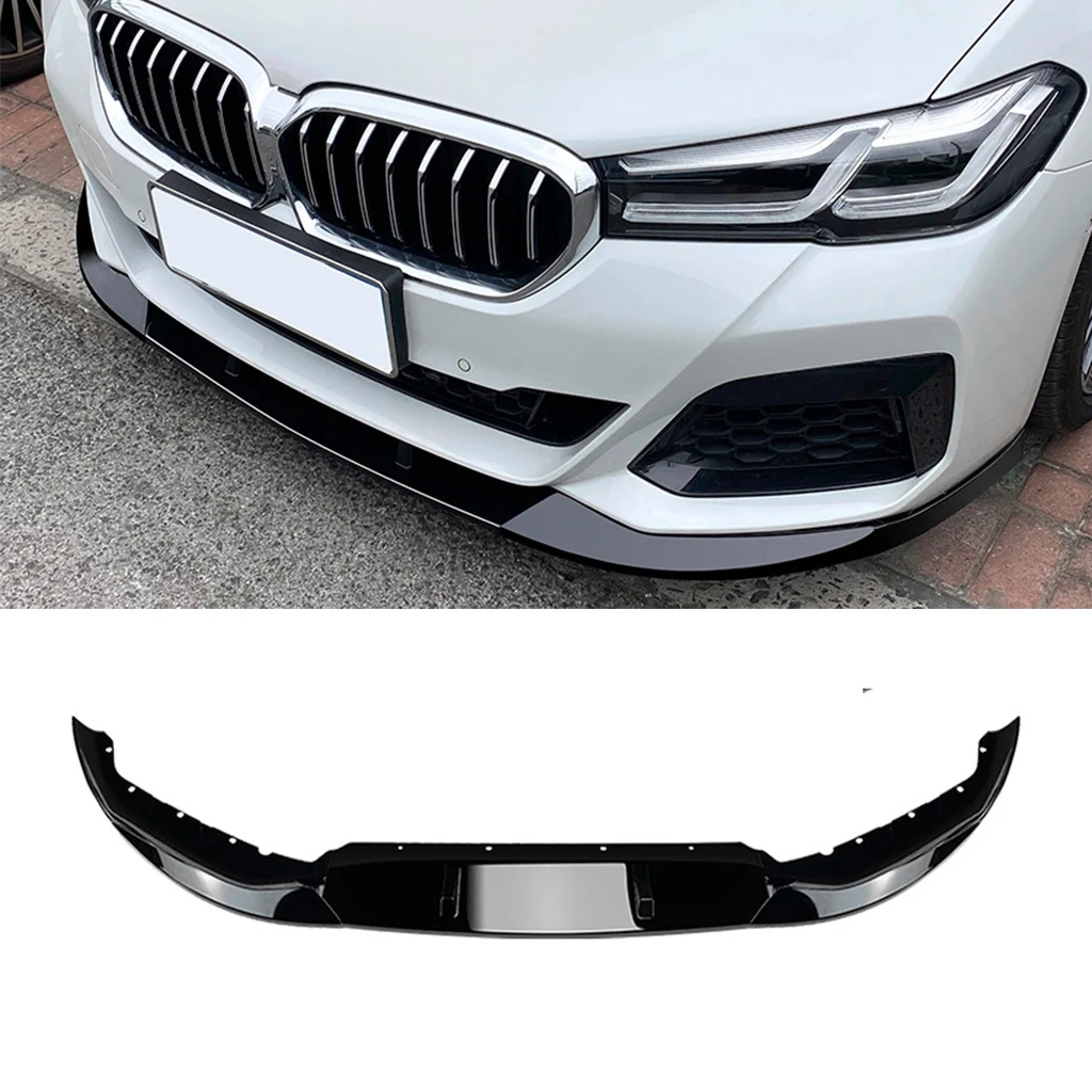 

Car Front Bumper Lip Spoiler Diffuser Splitters Body Kit Aprons Cover Guard Trim For BMW 5 Series G30 525i 530i M Sport 2021+