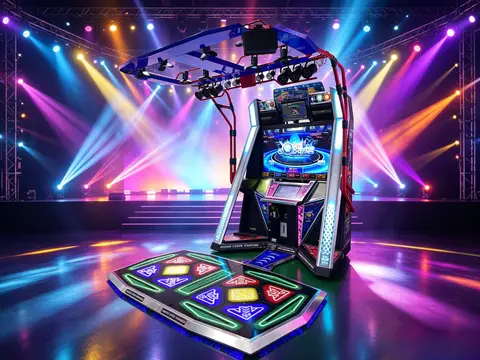 Adult Dance Machine Coin Operated Arcade Fifth Generation Light Rhythm Dynamic Music Video Games Dancing Machine Gaming Euiqimen