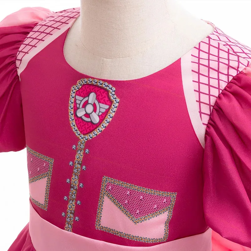 actuación de Halloween niños dibujos animados perro niña disfraces Cosplay carnaval niños Skye vestir fiesta de cumpleaños vestido de princesa