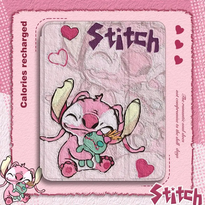 

Cartoon Stitch Case For iPad 10.2 9th 8th Gen Case for iPad Pro 10.5 11 2022 9.7 Mini 5 4 with Pencil Holder Silicon Funda Cover