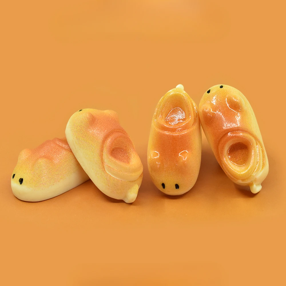 Kawaii Resin 3D Mini Slipper Shape Bread Flatback Supplies Embellishments Deco Parts Charms Decoden Diy Cabochon Scrapbooking