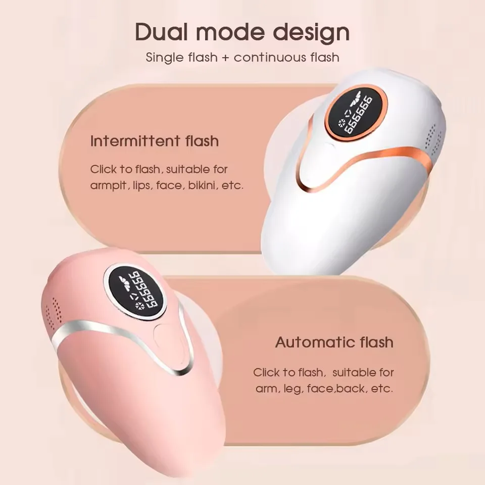 Laser Hair Removal Ice Cooling for Women and Men, 3 Modes 999,900 Flashes, Full Body Hair Removal IPL Epilator at Home