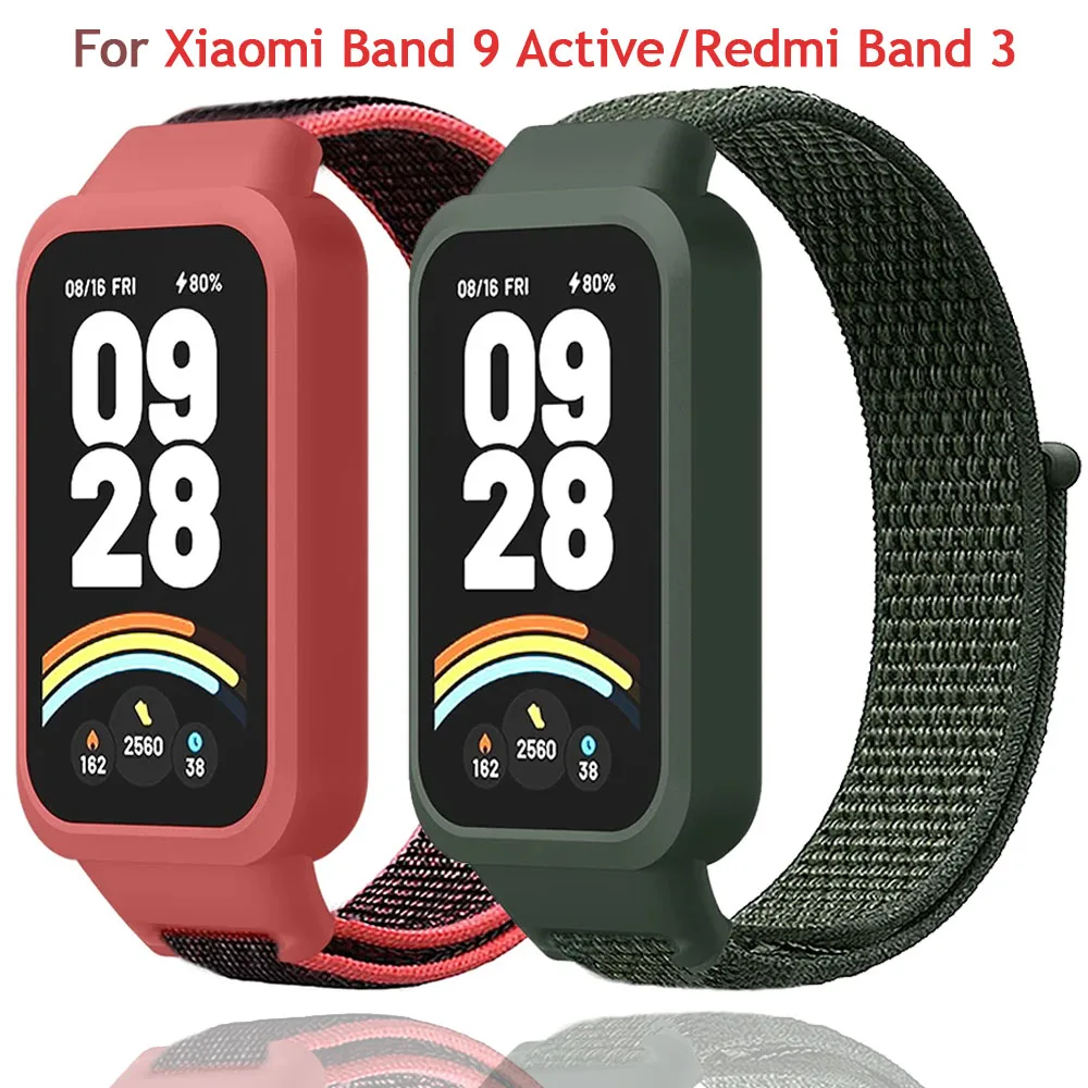 

Nylon Strap for For Xiaomi Band 9 Active/Redmi Band 3 Comfortable Wristband for For Xiaomi Band 3/9 Active Replaceable Bracelet