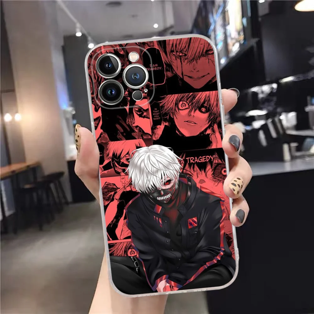 Tokyo Ghoul Kaneki Ken Phone Case Silicone Soft For Iphone 16 15 14 13 12 11 Pro Mini XS MAX Plus X Cover image 5
