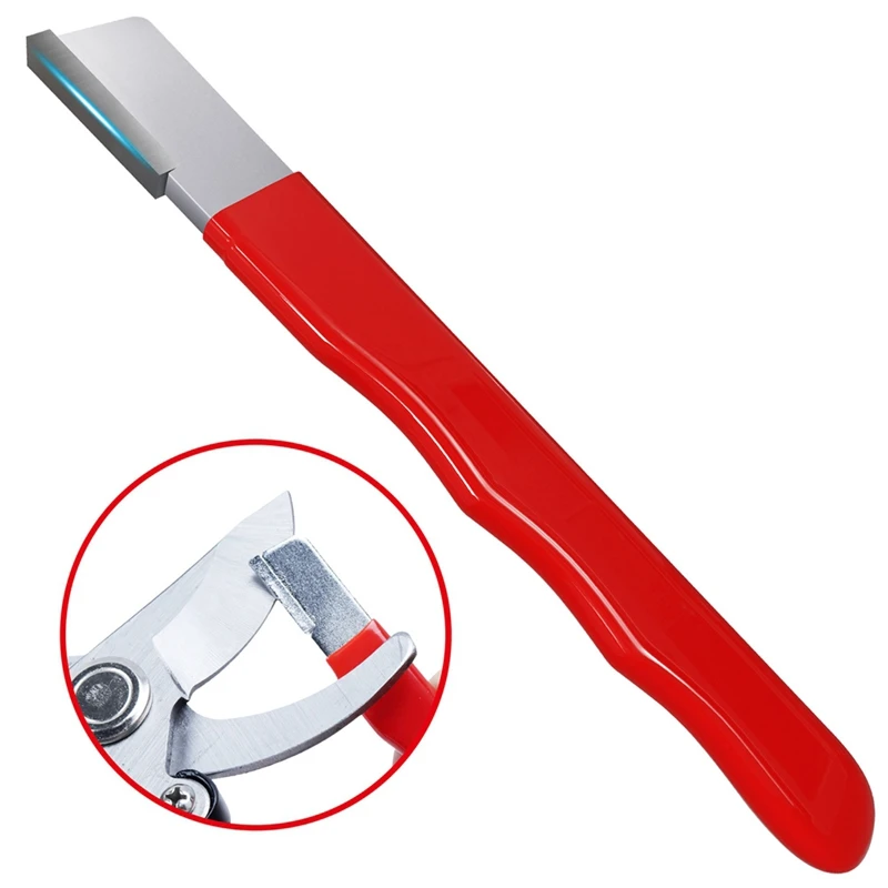 AT69 -Metal Knife Pruning Sharpening Stone Handheld Garden Shear File Scissors Sharpener Portable Grinding Tool