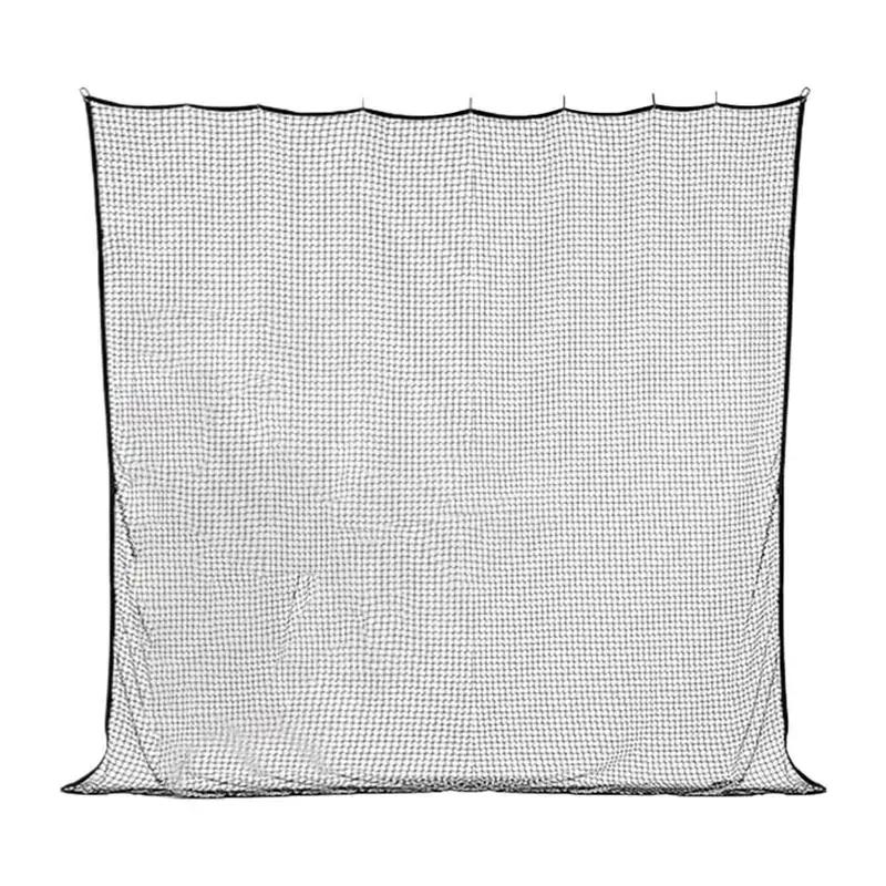 Golf Hitting Net 3X3m Black Polyester Golf Ball Netting Heavy Duty Outdoor Simulator Net Net Return Sports Driving Net For