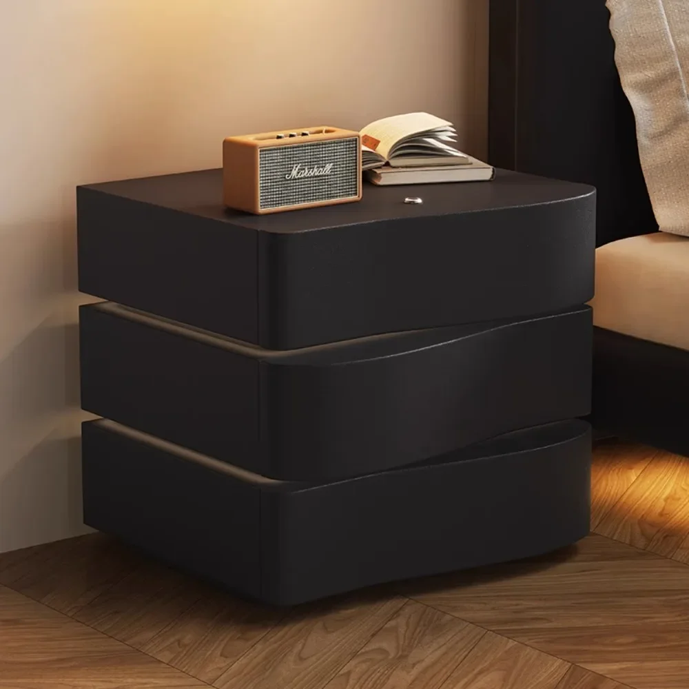 

Деревянные мобильные тумбочки, современные черные мужские Роскошные итальянские тумбочки, органайзеры, минималистичный стол, тумбочка, мебель