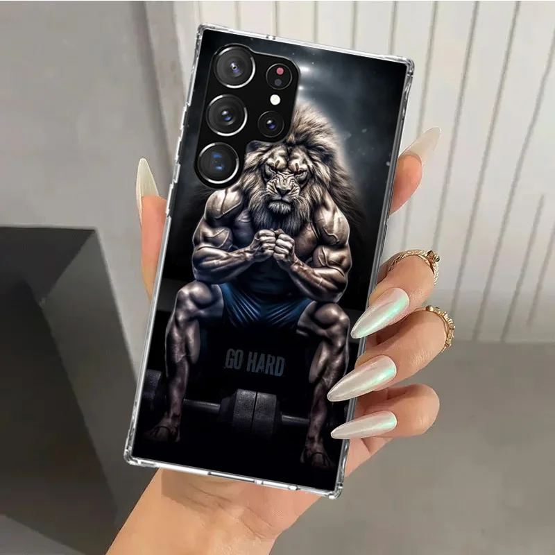 Lion Alpha Male Cub King Phone Case for Samsung Galaxy S25 S24 S23 Ultra S22 S21 Plus S20 FE S10 + S10E S25U Soft Print Shell S2