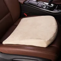 Forbell Car Seat Heightening Cushion, Suede Memory Foam Driver Seat Booster Pad, Thickened Comfort Mat