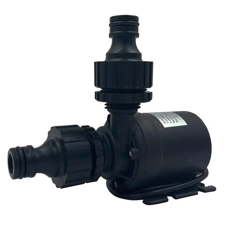 Solar DC12V/24V High Pressure Water Pump 800L/H Lift 5M Submersible Brushless Motor Aquarium Water Pump with Quick Break Joint