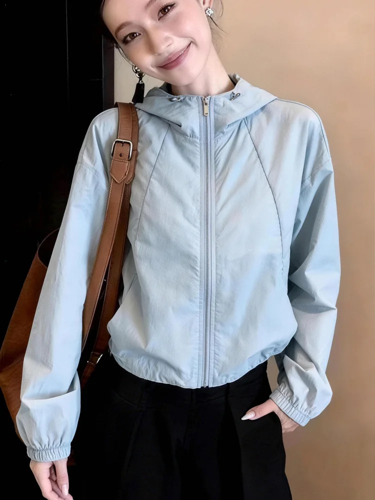 

Women's Fashionable Breathable Thin Summer Outerwear Sun Protection Clothes Air Conditioning Cardigan Small Size Friendly