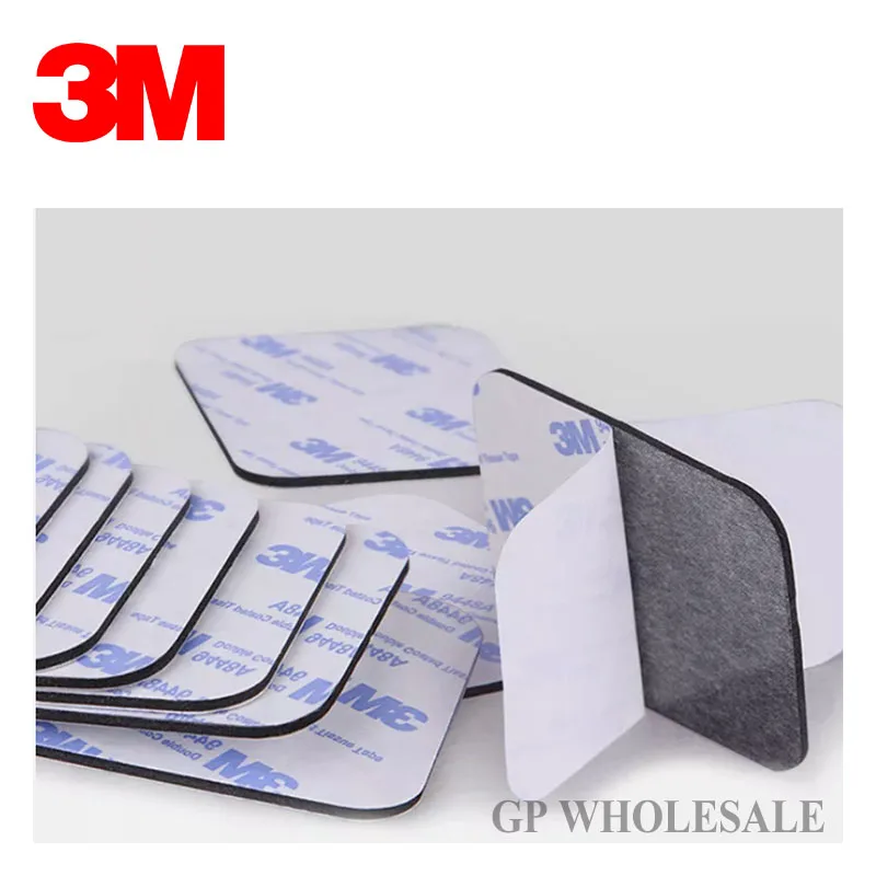 10x 3M 9448 Glue EVA Foam Pads Double Sided Adhesive Strong Mounting Tape for Home, in cars, office hook, Picture 61mmx78mm, 3mm