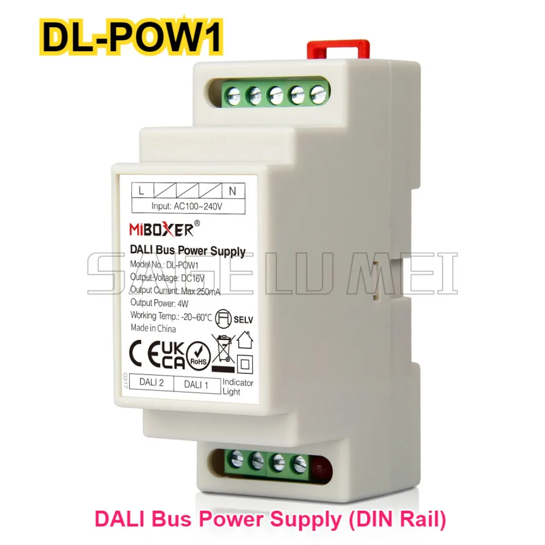 Miboxer DL-POW1 DL-X DP1S/2S/3S 5 in 1 Touch Panel LED Controller Dimming Control System Bus Power Supply DIN Rail for LED Lamps