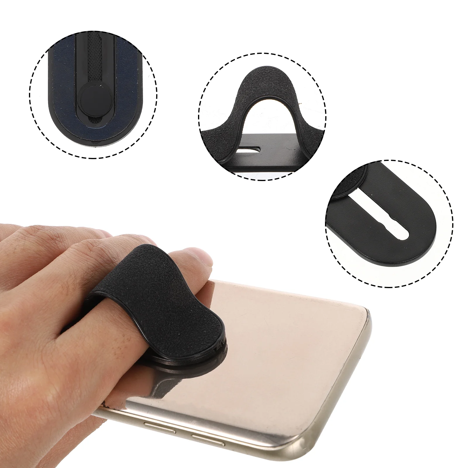 

Mobile Phone Ring Holder Versatile Grip Finger Clip Adjustable Cell for Hand Abs Cellphone