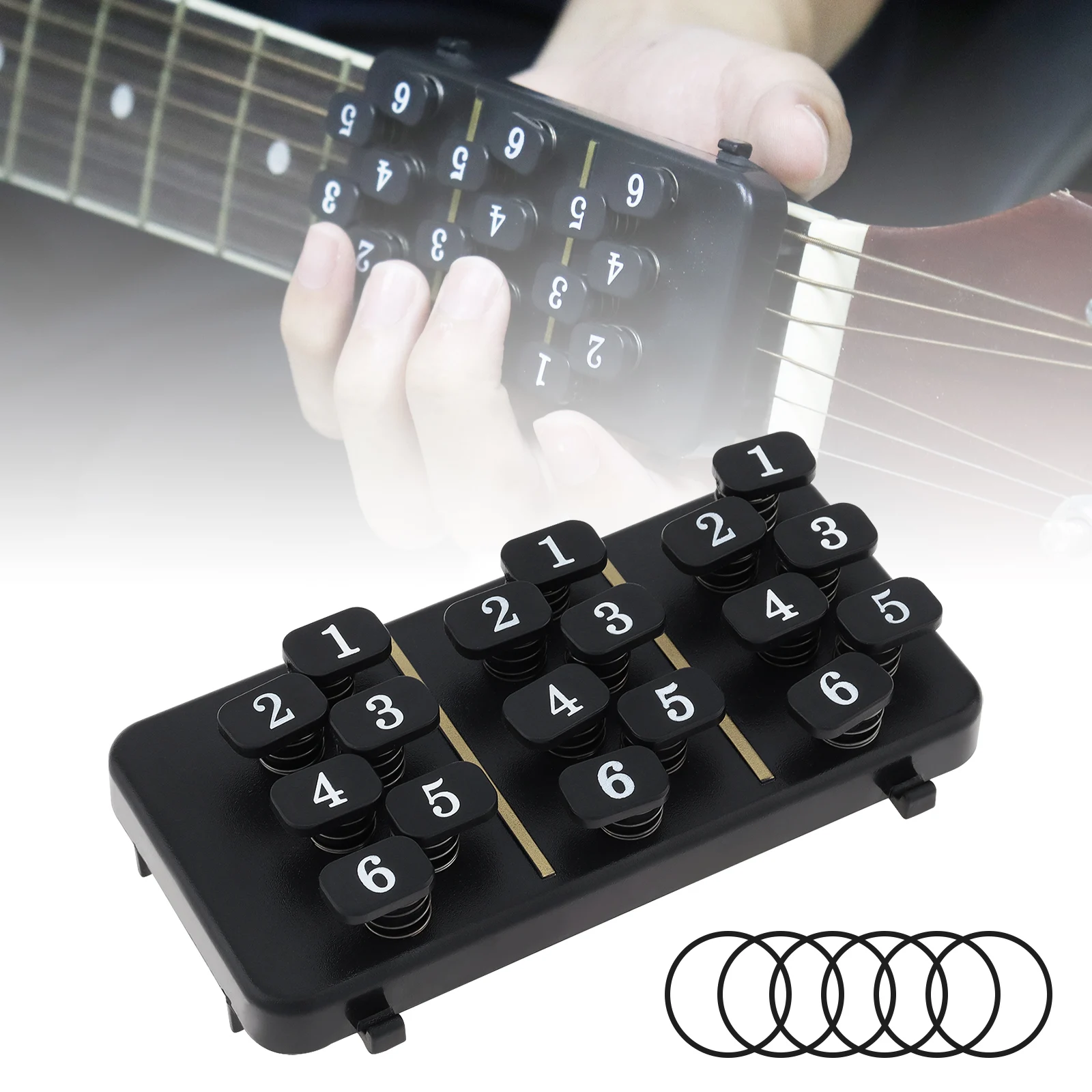 

Guitar Learning System 1 Button Chord Study Practice Aid Tool for Guitar Lover Beginner