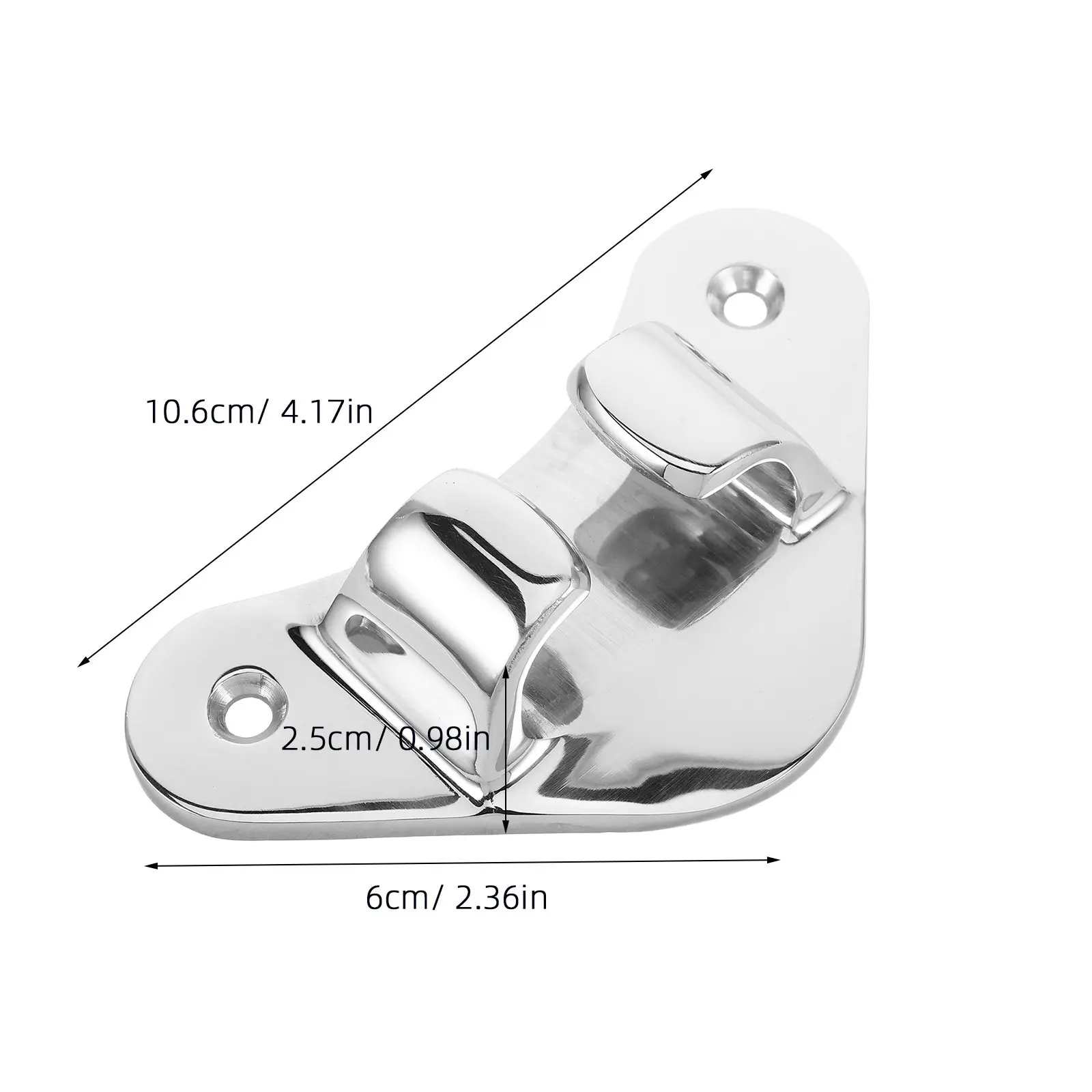 Stainless Steel Rope Cleat Boat Bow Chock Marine Mooring Triangular Guide Dock Yacht Deck Hardware