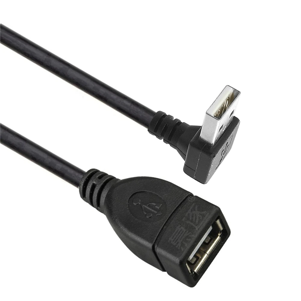 USB extension cable elbow 90 ° right angle female USB 2.0 elbow charging data cable L-shaped elbow.