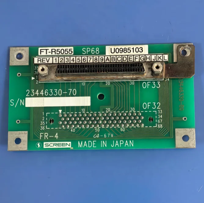 

SCREEN Katana Imagesetter FT-R5055 Interface Board FT-R5055 SP68 U0985103 FR-4 Original Used and Available in Stock