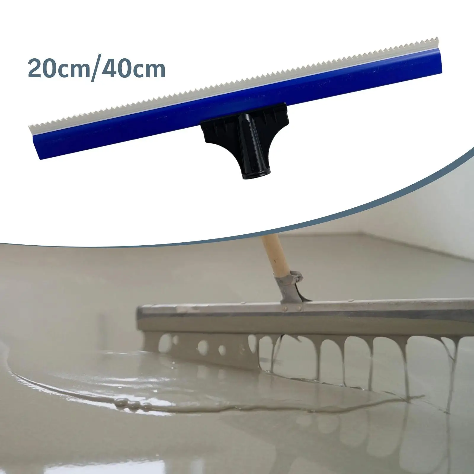 Szpachelka do podłóg epoksydowych, płaska, z miękkiej gumy, do malowania cementu na różnych powierzchniach i materiałach, do domu, biura, fabryki, centrum handlowego.