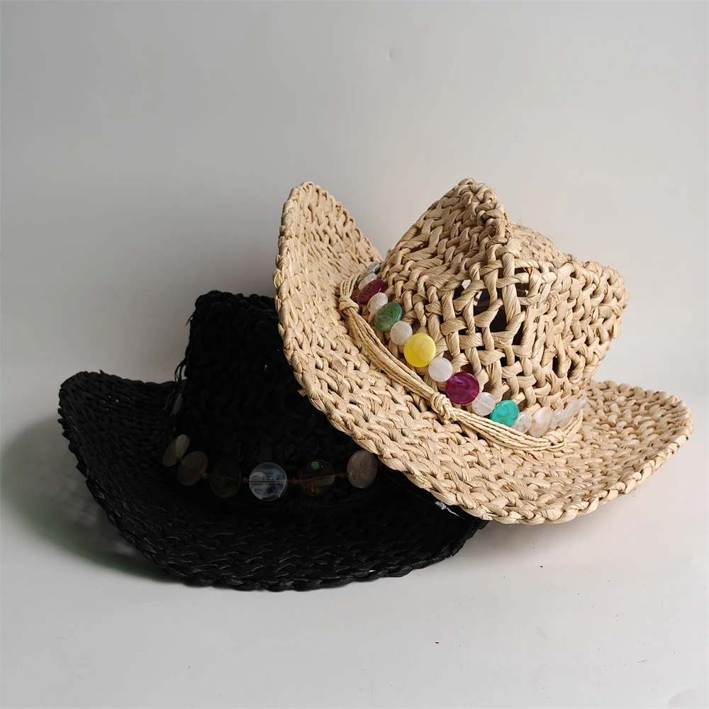 Sombrero de vaquera boho vinta - Cowboy Hat Straw reseña y precio