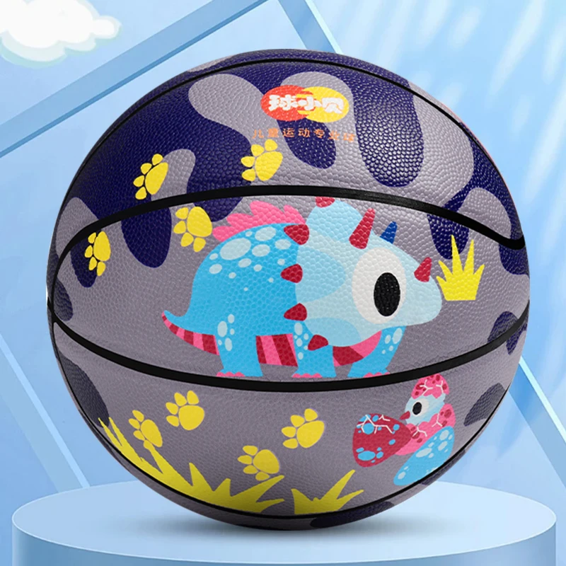 ลูกบาสเก็ตบอลไดโนเสาร์ Graffiti หมายเลข 5 ยืดหยุ่น PU การ์ตูนบาสเกตบอลเด็กและเยาวชนบาสเกตบอลของขวัญ Graffiti บาสเกตบอล