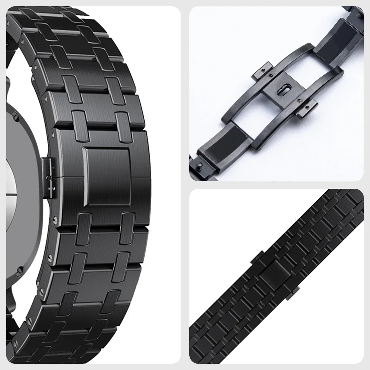 سوار معدني من الفولاذ المقاوم للصدأ لساعة سامسونج جالاكسي Watch8 44 مللي متر 40 مللي متر سوار ربط لساعة سامسونج 8 كلاسيكي 46 مللي متر حزام بدون فجوات