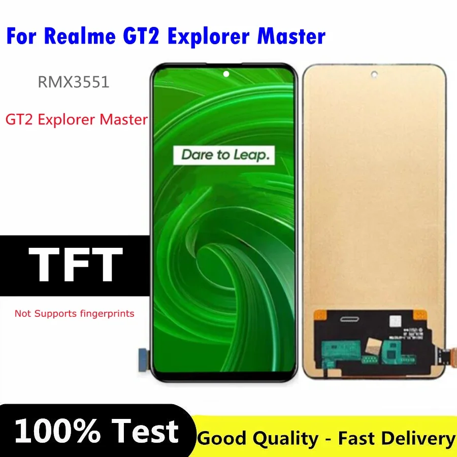 

6.7" TFT For OPPO Realme GT2 Explorer Master RMX3551 LCD Display Screen Panel Digiziter Assembly Replace