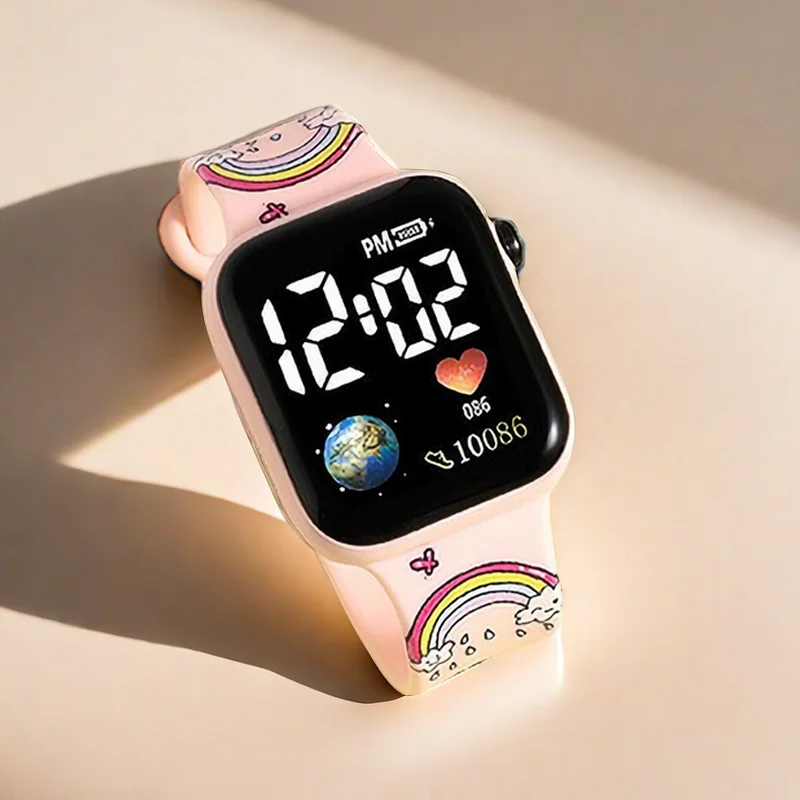 Stitch Disney-Reloj Inteligente Para Niños y niñas, cronógrafo Digital Para Niños y mujeres