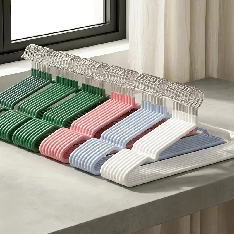 Nano Coated Non Slip Clothes Hangers Set,Anti Slip Dry Wet Dual Use Hanger,Clothe Organizer for Wardrobe Bathroom Laundry​