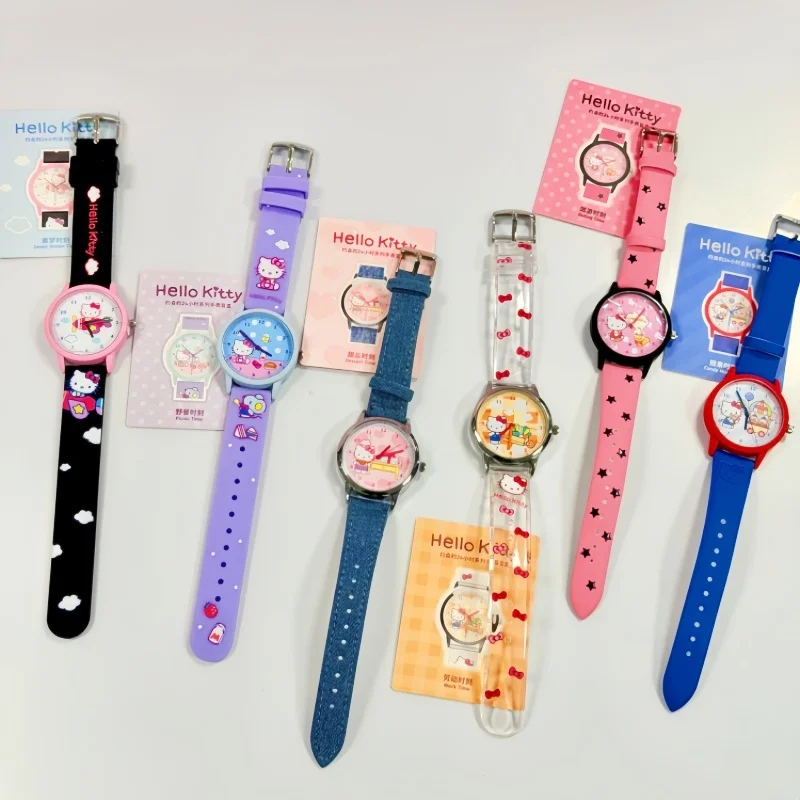

Hello Kitty 24h Date Themed Wristwatch Blind Box Fashion Toy Anime Peripheral Decorative Birthday Gift Watch For Women