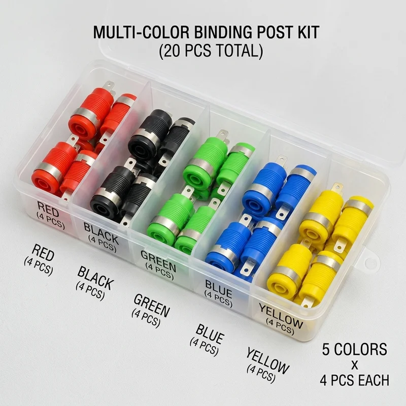 Multi-Color Binding Post Kit 2 - Diy Audio Electronics Kit review and price