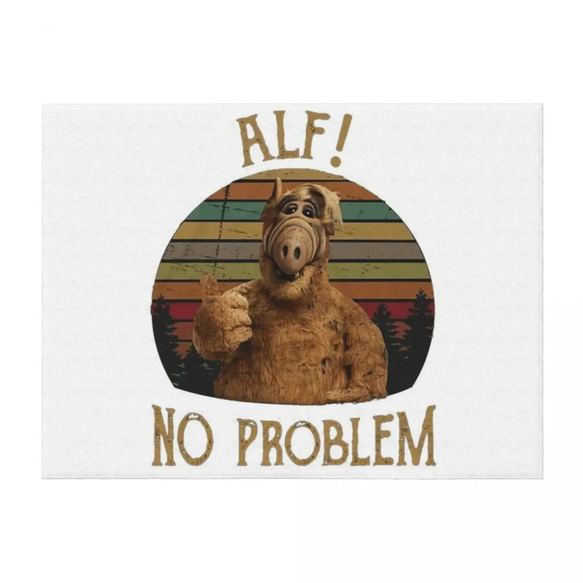 

Alf - Gordon Shumway - TV Sitcoms Throw Blanket Hairys Furry Beach Soft Beds Blankets