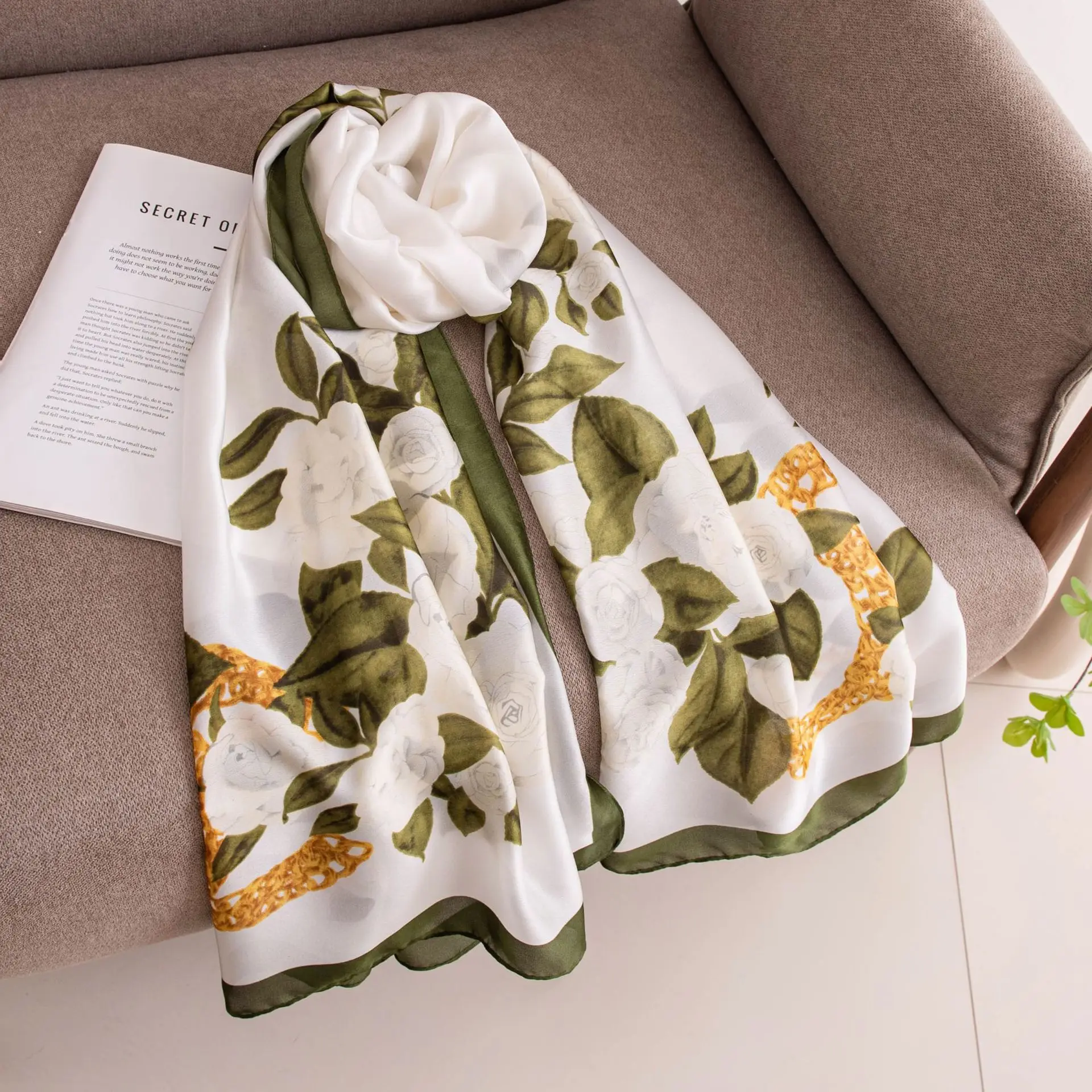 New Spring and Summer Scarf Long High-Grade Artificial Talma Sun-Proof All-Matching Popular for Women