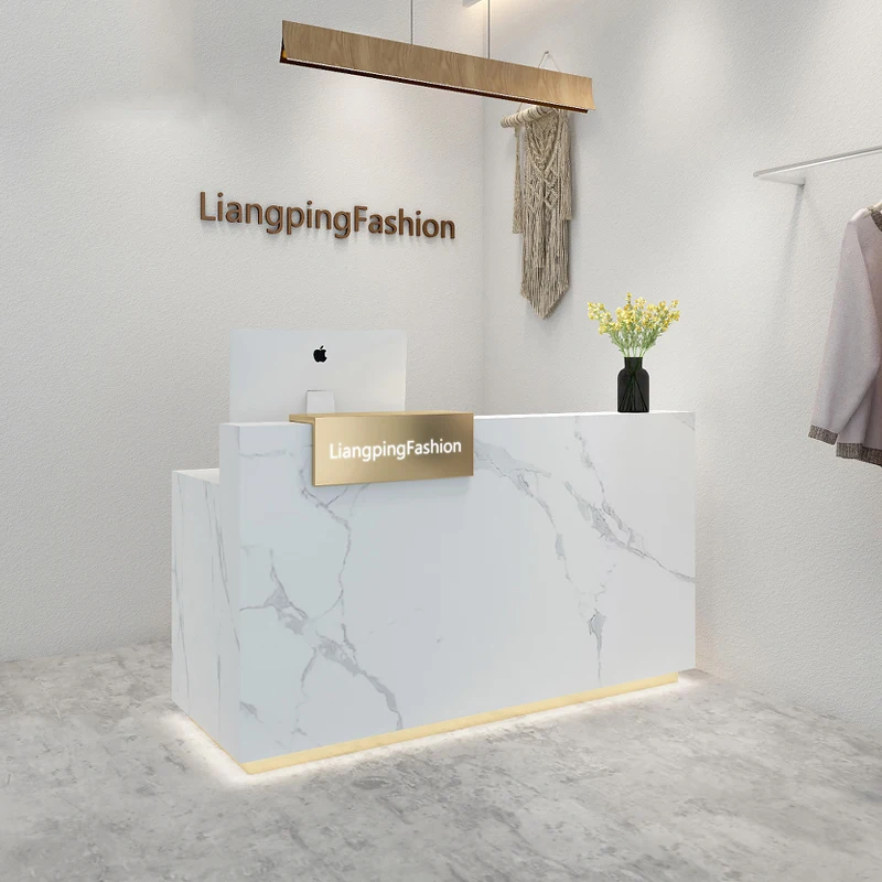 

custom.High Quality Reception Desk White Reception Desk Beauty Salon