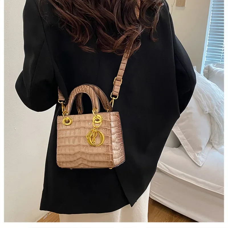 Elegancka Klasyczna Designerska Paryżska Torba Modowa Luksusowa Torba Shopper Listonoszka Damska Pojemna Jednolity Kolor