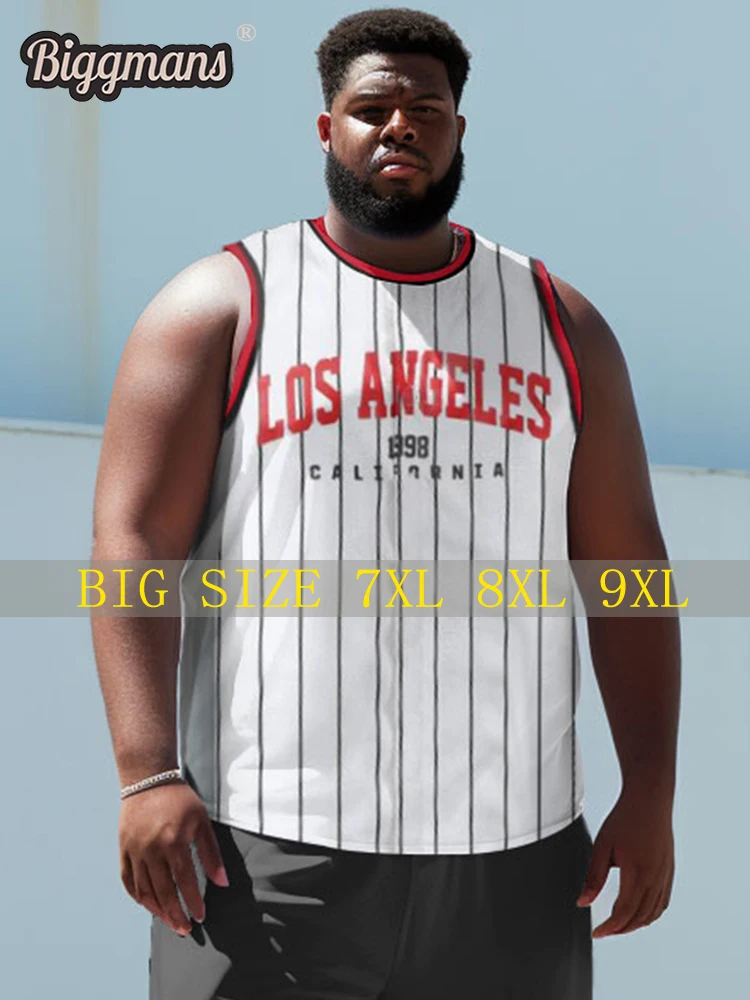 

Biggmans Sports basketball Big And Tall Vest Top Set For Summer Men's Clothing Short sleeve Lapel Leisure Man Plus Size 9Xl