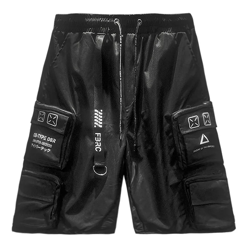 Pantalones cortos tácticos a la moda para hombre, Shorts con múltiples bolsillos, ropa de calle de Hip Hop, hasta la rodilla, verano, 2023