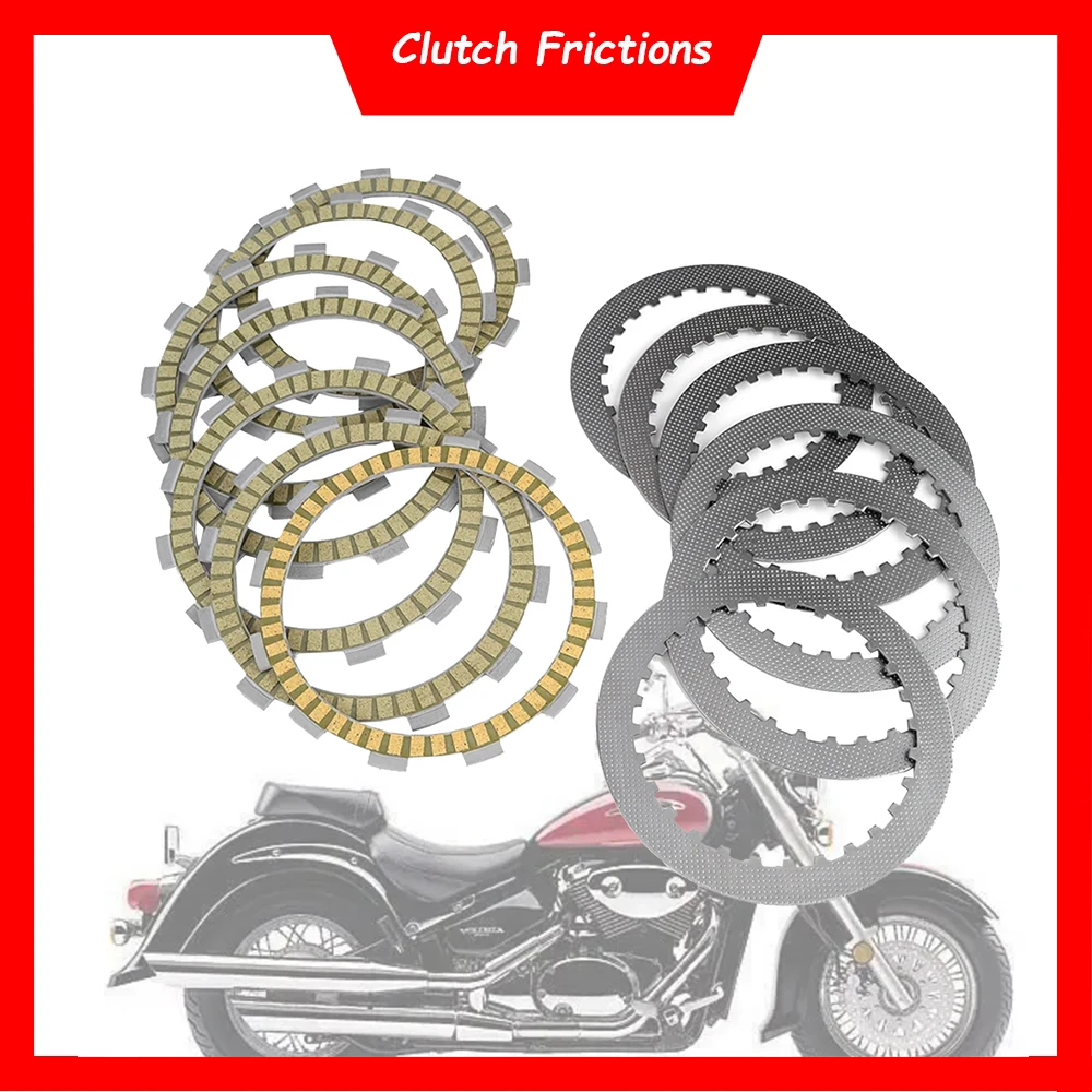 

Motorcycle Clutch Frictions Disc Plates Kit For Suzuzi Intruder M800 VZ800 VZ400 Boulevard M50 Marauder VX800 VL800T C50T C50C