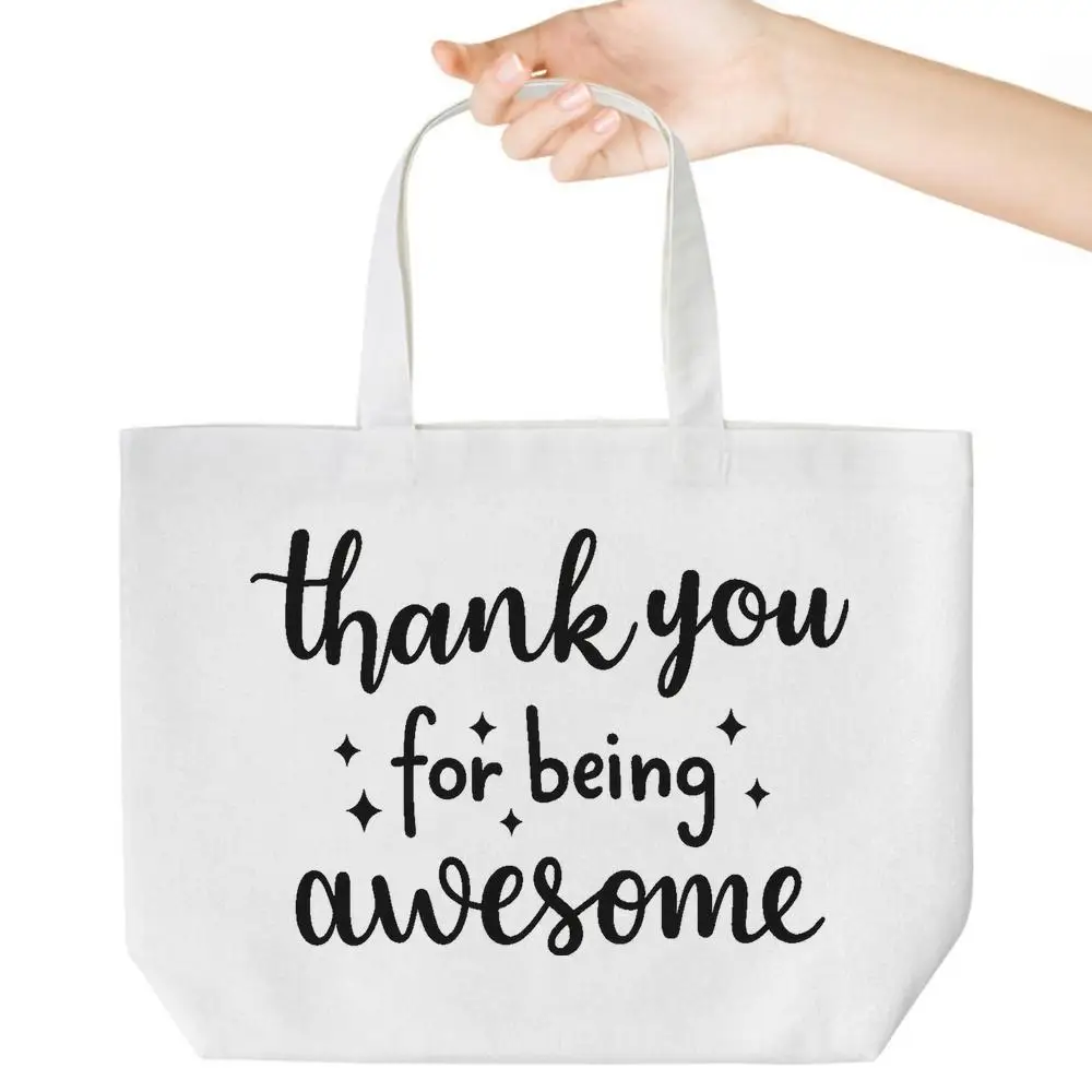 

Thank You Tote Bag. Versatile medium canvas for employees, coworkers & teachers. A stylish appreciation gift.