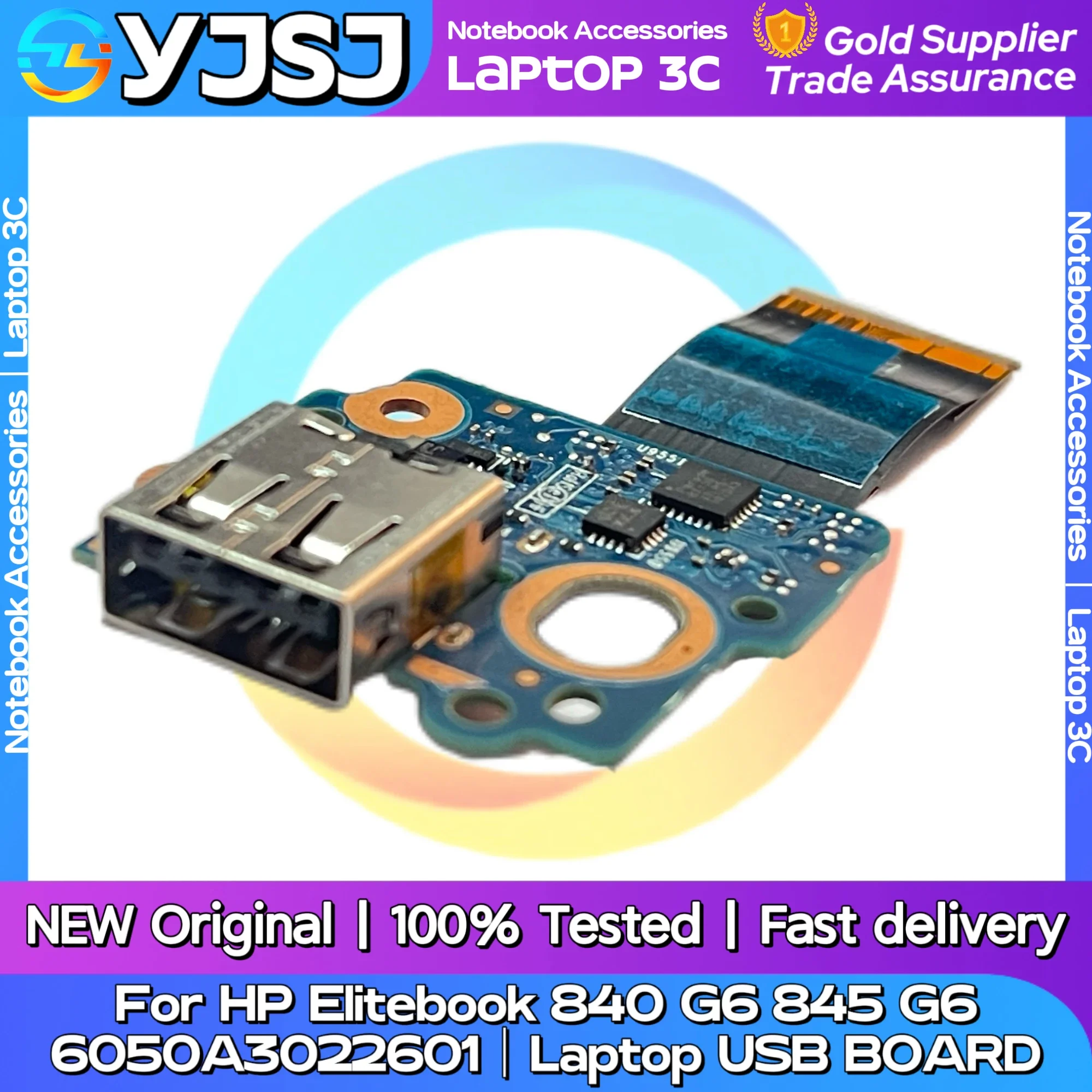 Original For HP EliteBook 840 G6 Laptop SPS USB Board With Cable L62735-001 6050A3022601-USB-A01 100% Tested Fast Ship