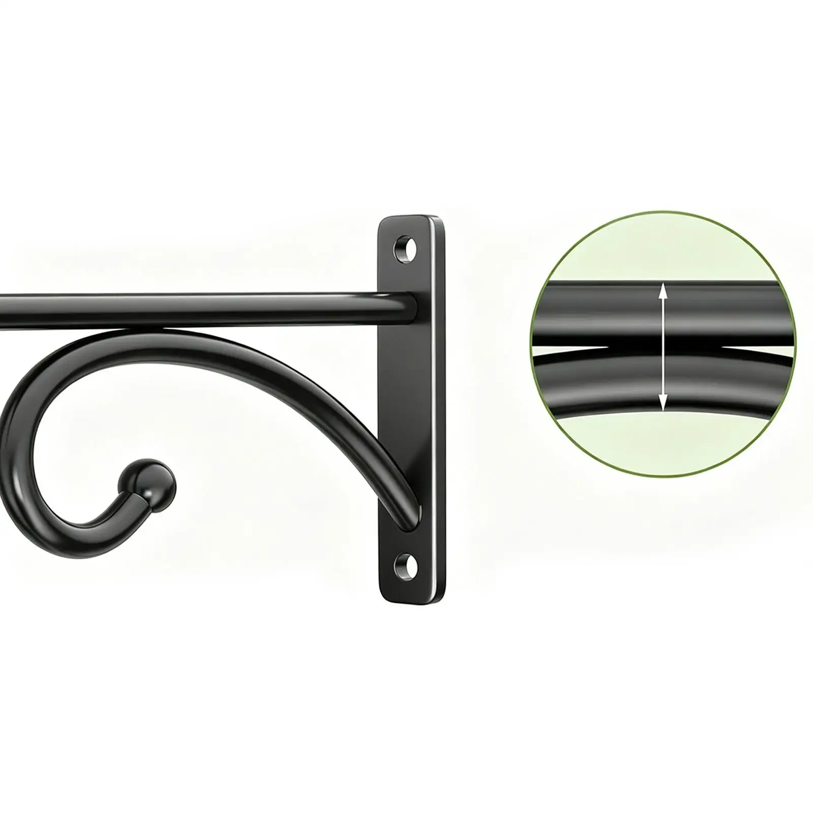 Plant Hooks For Wall 2 Pieces Metal Planter Holder Plant Hooks For Flower Pots Baskets Wind Chimes Bird Feeders Bird Houses