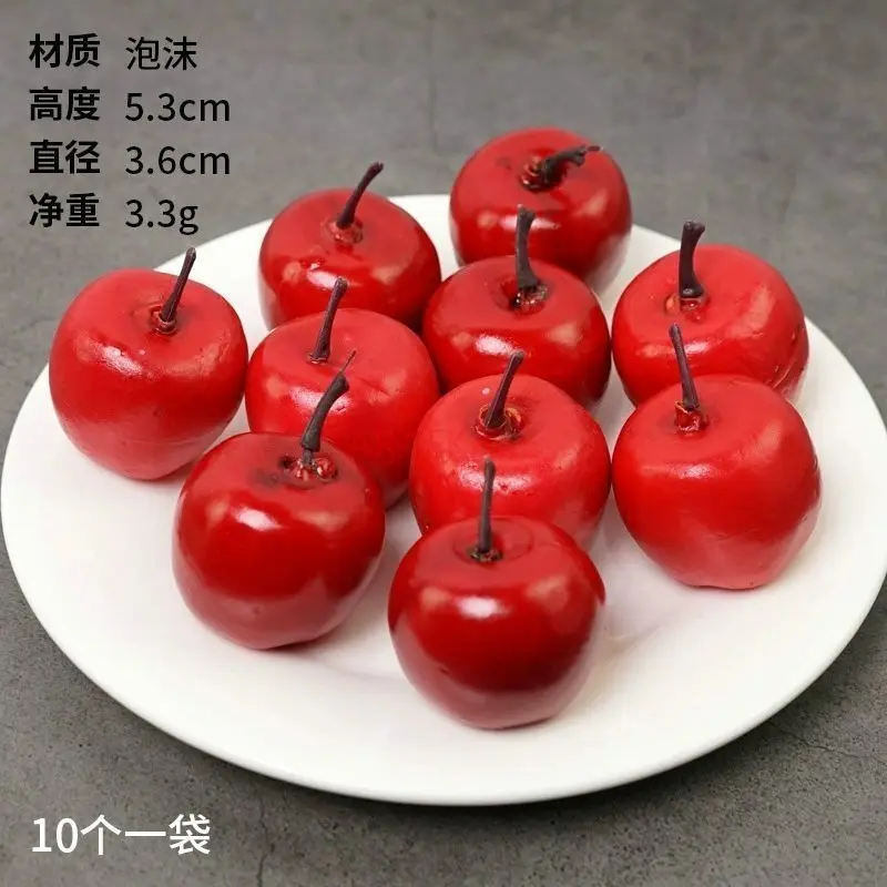 10pcs/pack Small fruit model, small vegetable set, fake fruit decoration props, simulation mini fruit