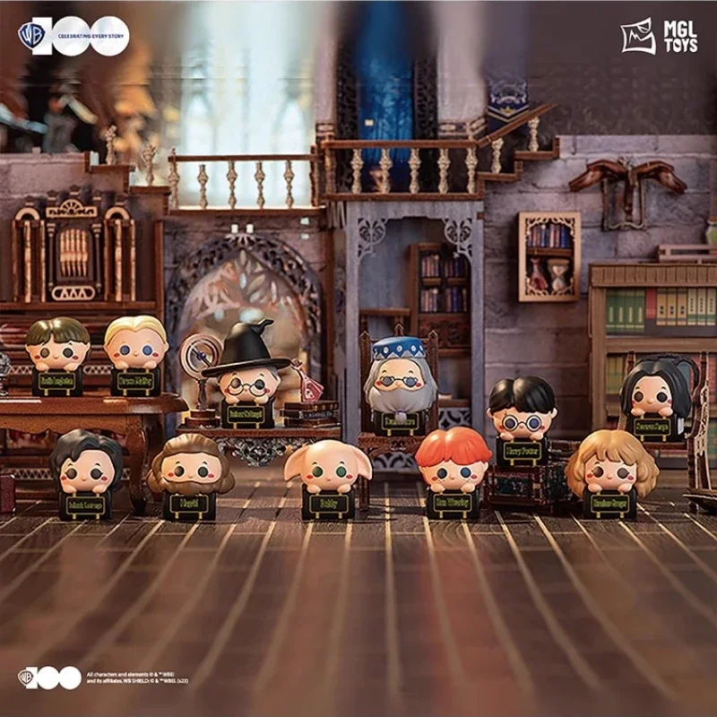 

12pcs/set 3cm Mini Figures Harries Potter Anime Characters Hermione Dobby Car Ornaments Kawaii Doll Models Gift for Children Toy