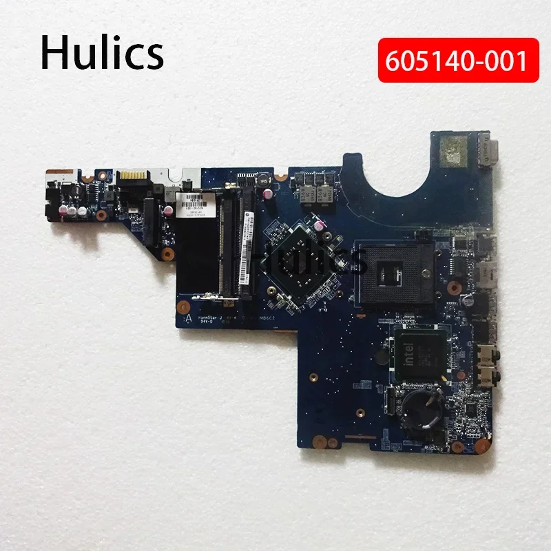 

Hulics б/у 605140 -001 Материнская плата подходит для HP COMPAQ G42 G62 CQ42 CQ56 G56 CQ62, материнская плата GL40 DA0AX3MB6C2, основная плата