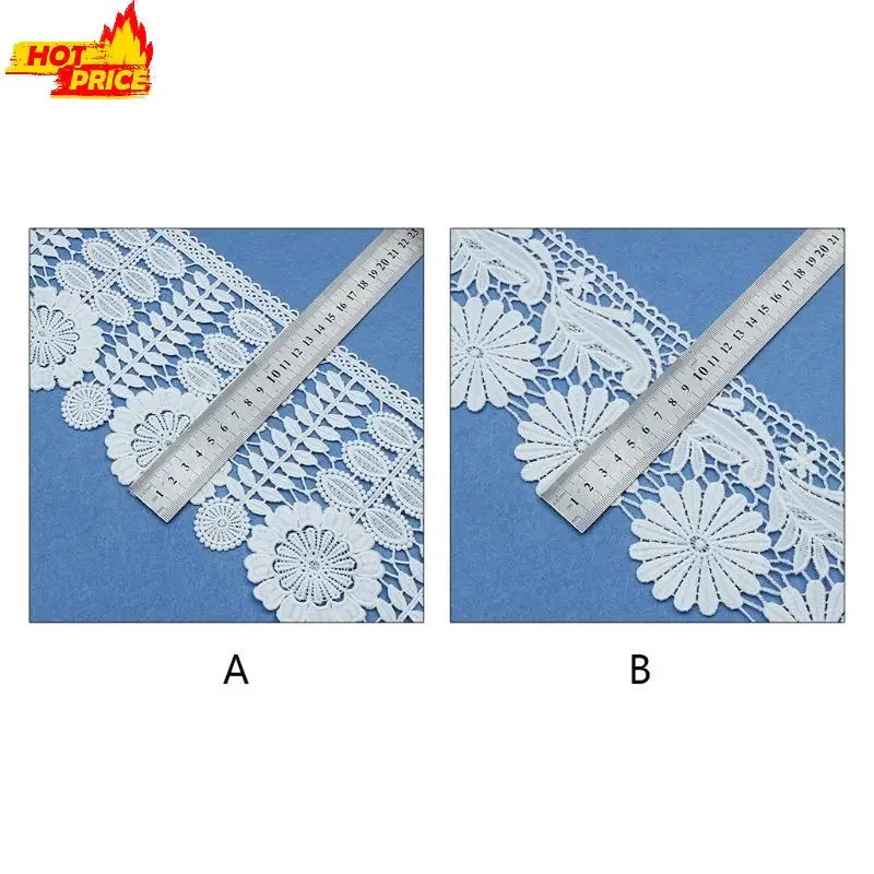 수용성 자수 레이스 흰색 중공 의류 커튼 레이스 액세서리