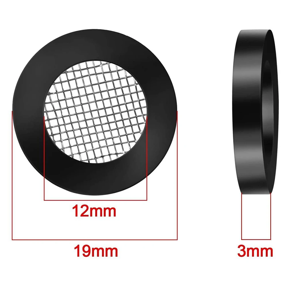 20 PCS Rubber Gasket With Net Shower Head Filter Plumbing Hose Seal Faucet Replacement Part Washer Sink Strainer Tool