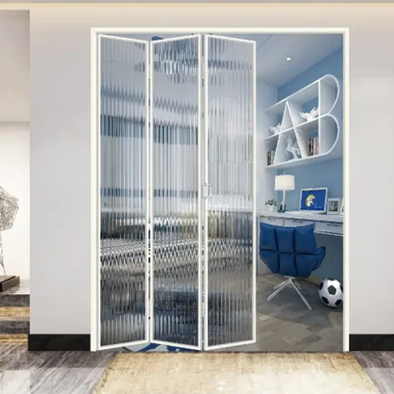 

Bi folding doors aluminum balcony patio double glass bi-folding doors accordion folding doors