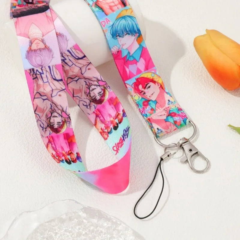 سلسلة مفاتيح KPop Demon Hunters الجديدة للرجال والنساء مع نمط كرتوني أنيمي بسيط وأنيق وشريط عصري